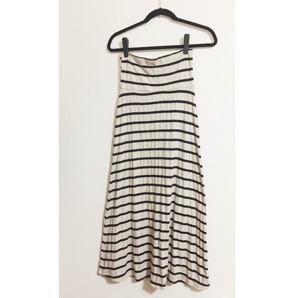 New Striped Stretchy Maxi Skirt - Picture 1 of 3